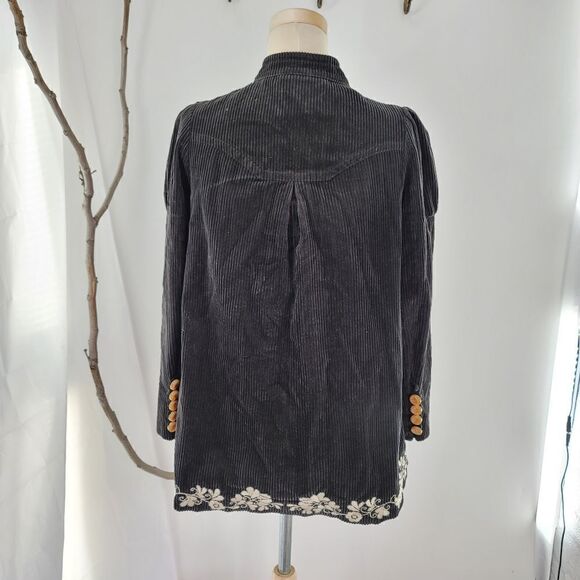 RARE anthropologie elevenses peacock corduroy - Picture 16 of 16